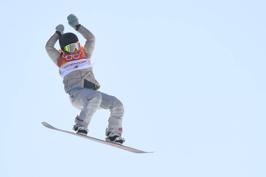 Jamie Anderson ha fatto il bis. Dopo l&#39;oro a Sochi, l&#39;americana ha trionfato anche in Corea, nello snowboard (slopestyle). Ecco le immagini più belle del successo della bella californiana. Afp